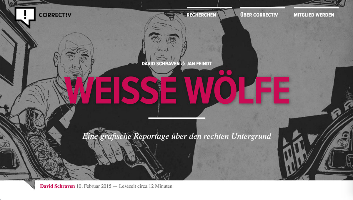 Screenshot from weisse-woelfe-comic.de