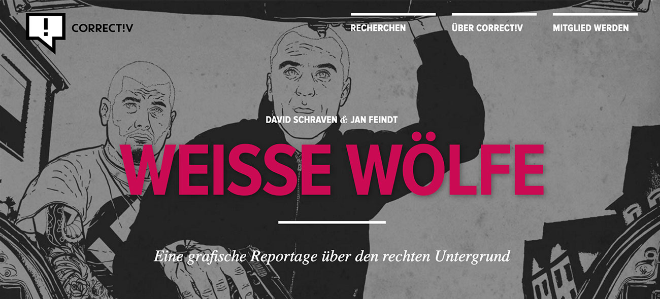 Screenshot from weisse-woelfe-comic.de